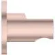 Wandhalter in Rosé-Gold für eine Handbrause, Teil der Ideal Standard Produktlinie, mit runder Rosette und seitlicher Aussparung.